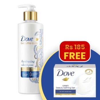 Dove Beautiful Curls Shampoo 380ml + FREE Dove Cream Bar Soap 50g